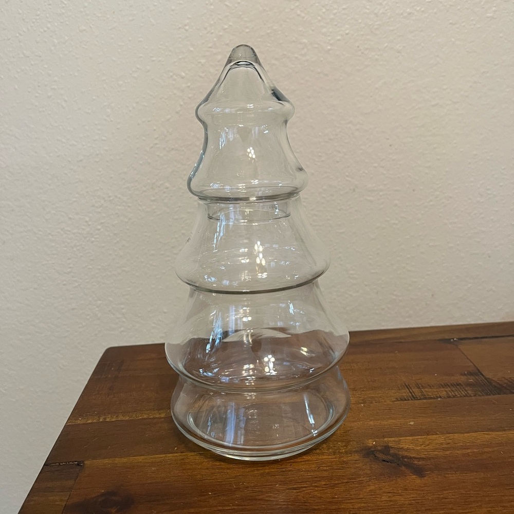 Vintage Libby Glass Xmas Trees